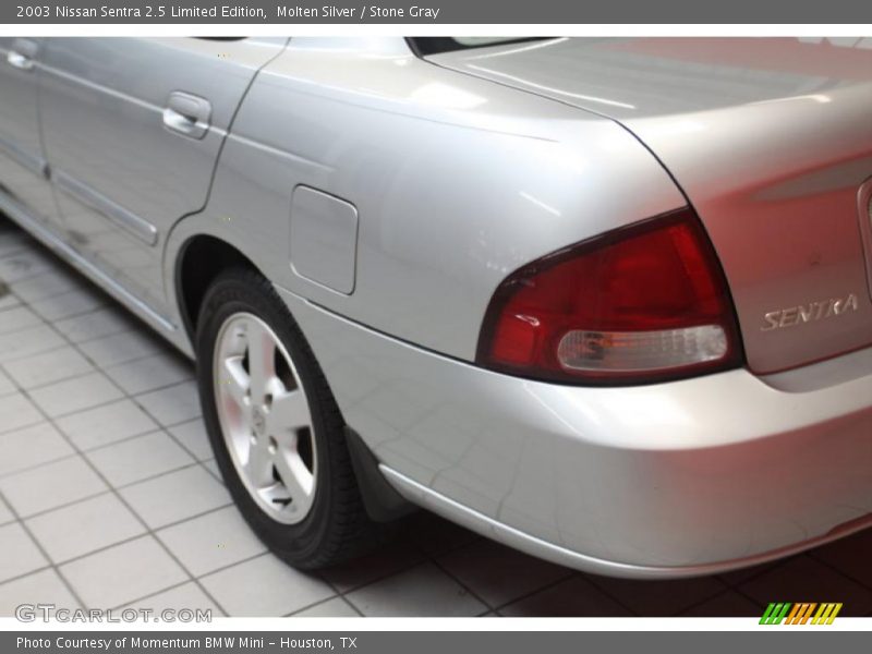 Molten Silver / Stone Gray 2003 Nissan Sentra 2.5 Limited Edition