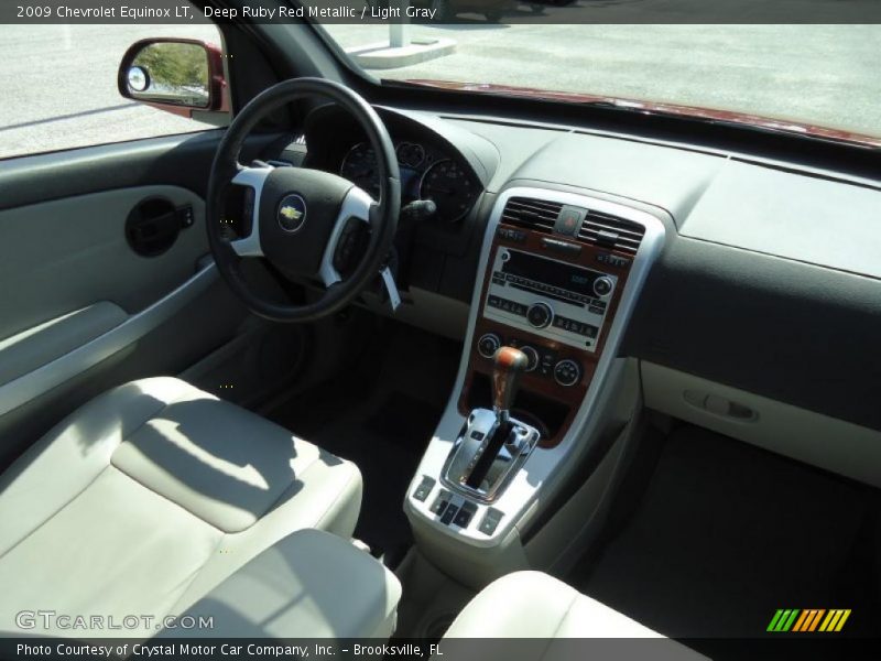 Deep Ruby Red Metallic / Light Gray 2009 Chevrolet Equinox LT
