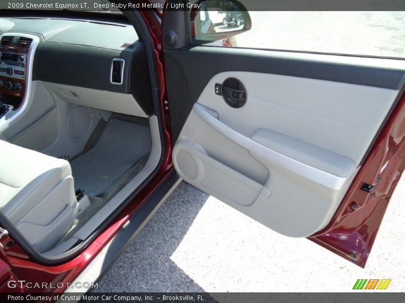Deep Ruby Red Metallic / Light Gray 2009 Chevrolet Equinox LT