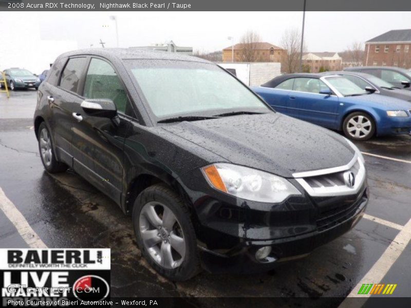 Nighthawk Black Pearl / Taupe 2008 Acura RDX Technology