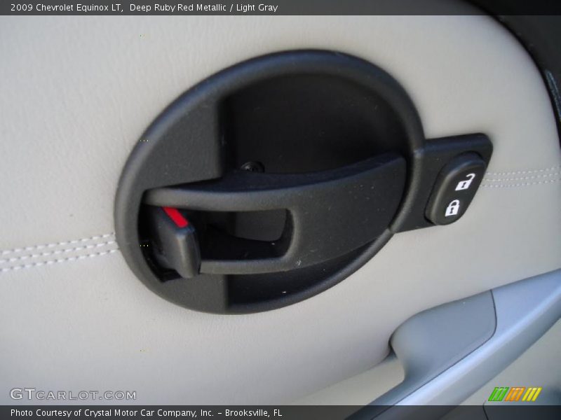 Deep Ruby Red Metallic / Light Gray 2009 Chevrolet Equinox LT