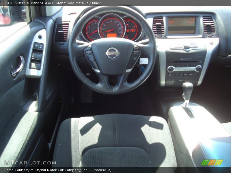 Merlot Red Metallic / Black 2010 Nissan Murano SL AWD