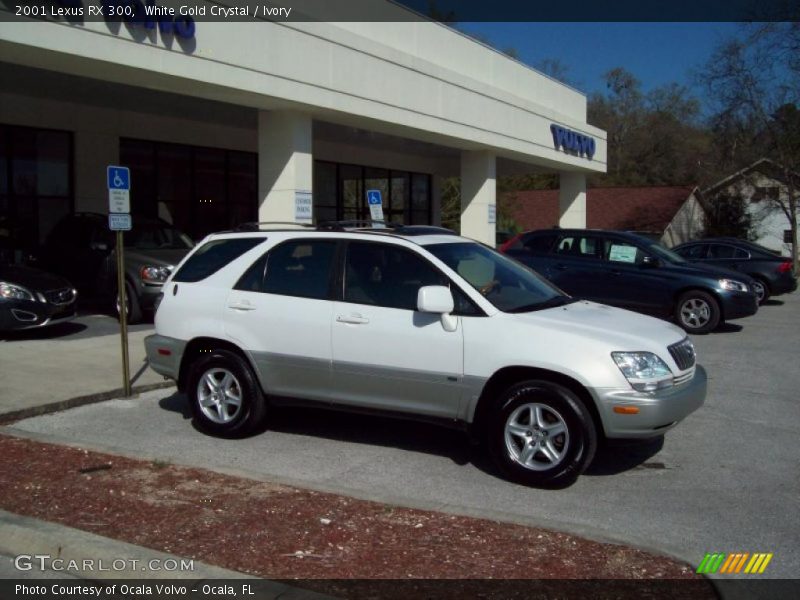 White Gold Crystal / Ivory 2001 Lexus RX 300