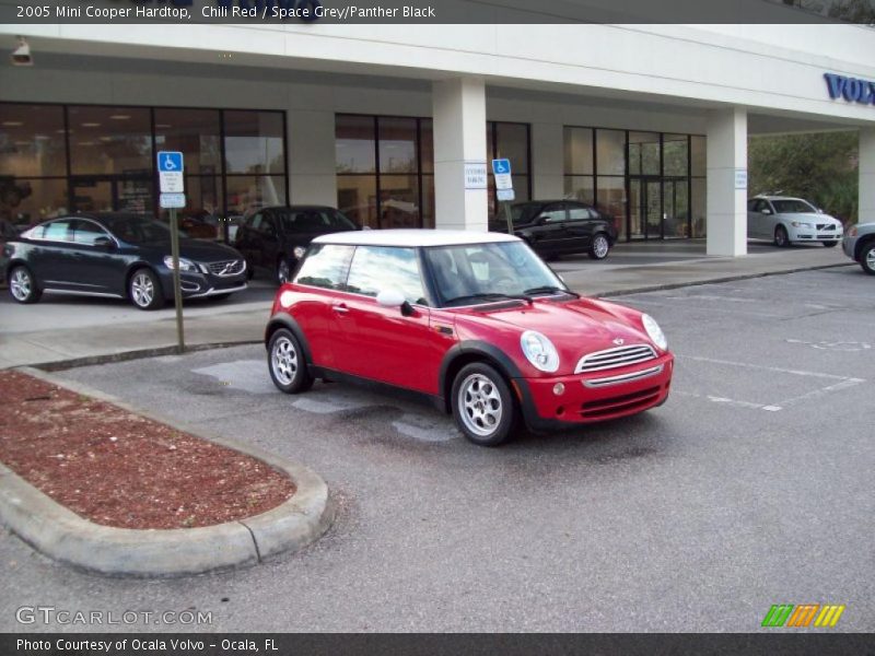 Chili Red / Space Grey/Panther Black 2005 Mini Cooper Hardtop