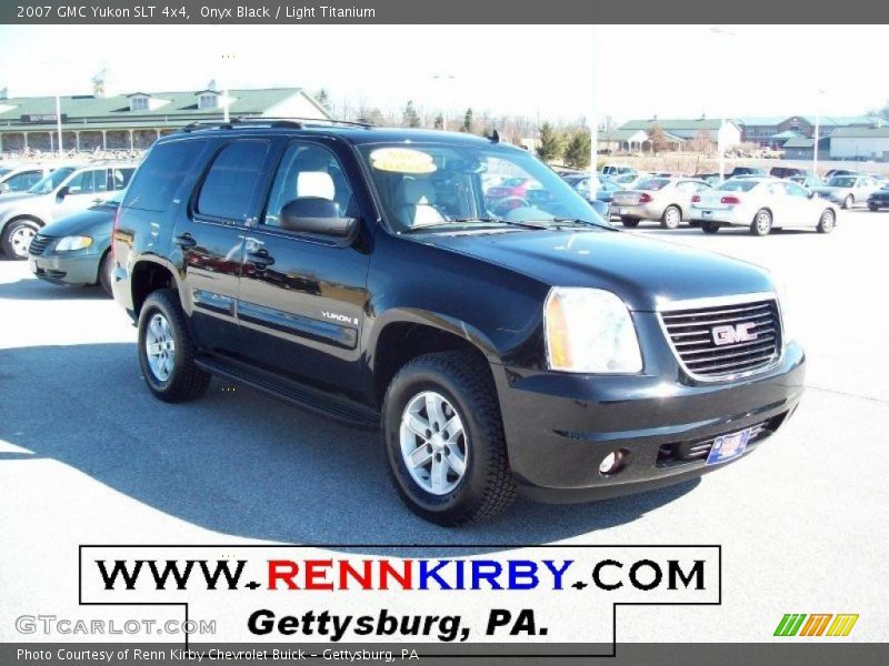 Onyx Black / Light Titanium 2007 GMC Yukon SLT 4x4