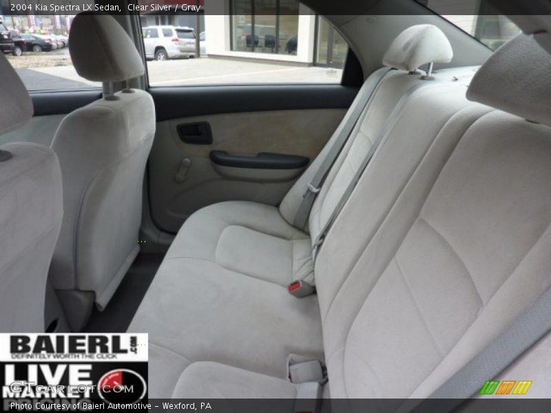 Clear Silver / Gray 2004 Kia Spectra LX Sedan