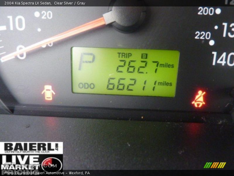 Clear Silver / Gray 2004 Kia Spectra LX Sedan
