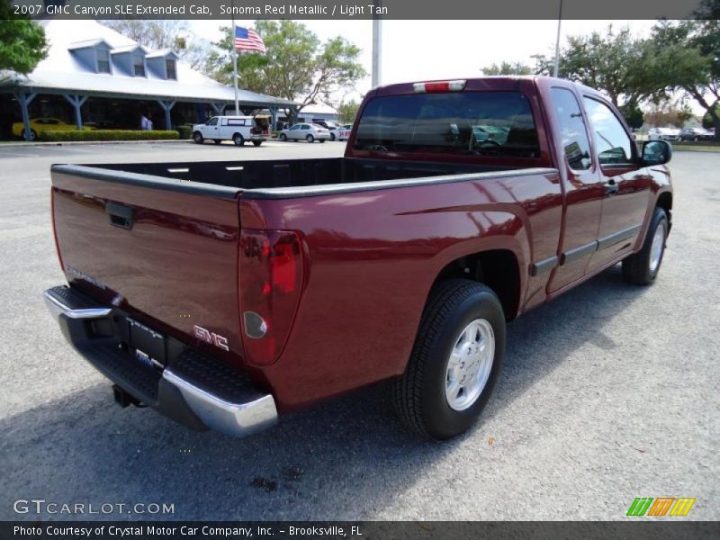 Sonoma Red Metallic / Light Tan 2007 GMC Canyon SLE Extended Cab