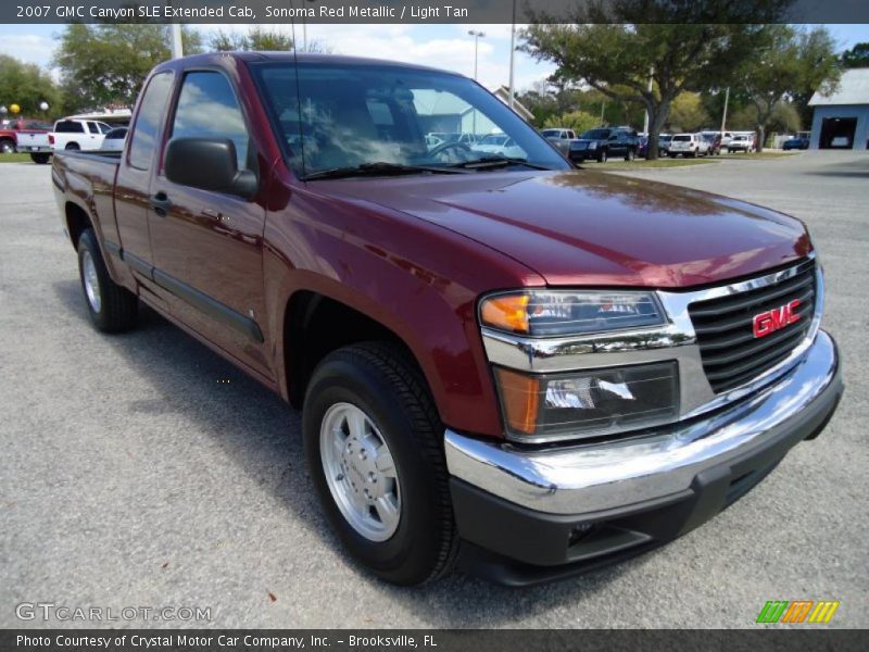 Sonoma Red Metallic / Light Tan 2007 GMC Canyon SLE Extended Cab