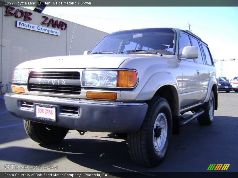 Beige Metallic / Brown 1992 Toyota Land Cruiser