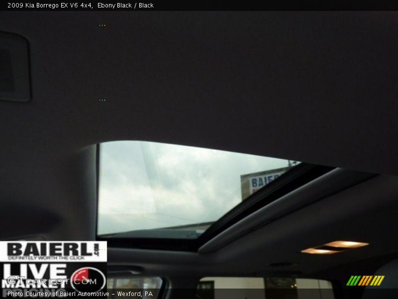 Ebony Black / Black 2009 Kia Borrego EX V6 4x4