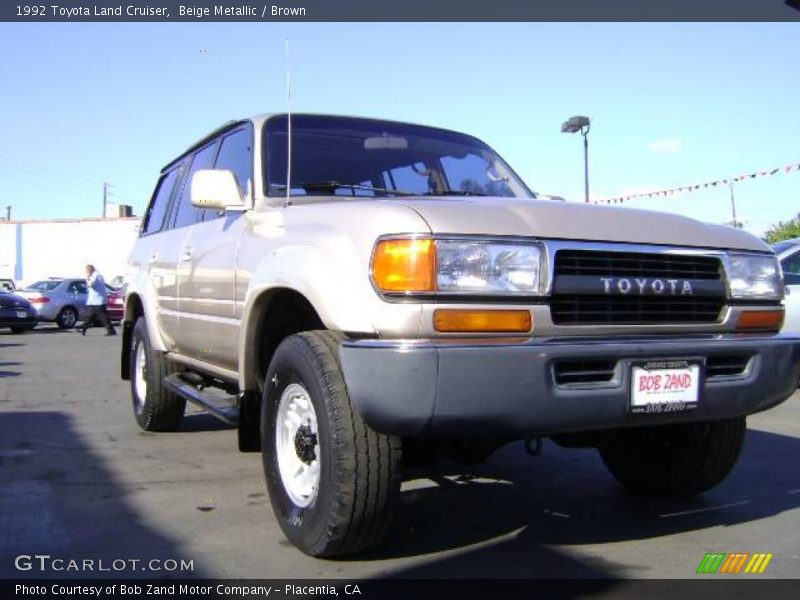 Beige Metallic / Brown 1992 Toyota Land Cruiser