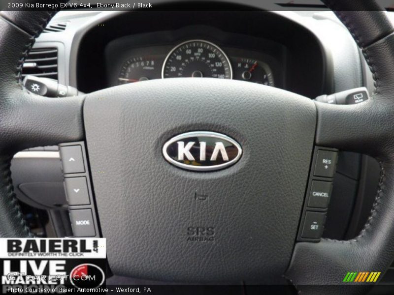 Ebony Black / Black 2009 Kia Borrego EX V6 4x4