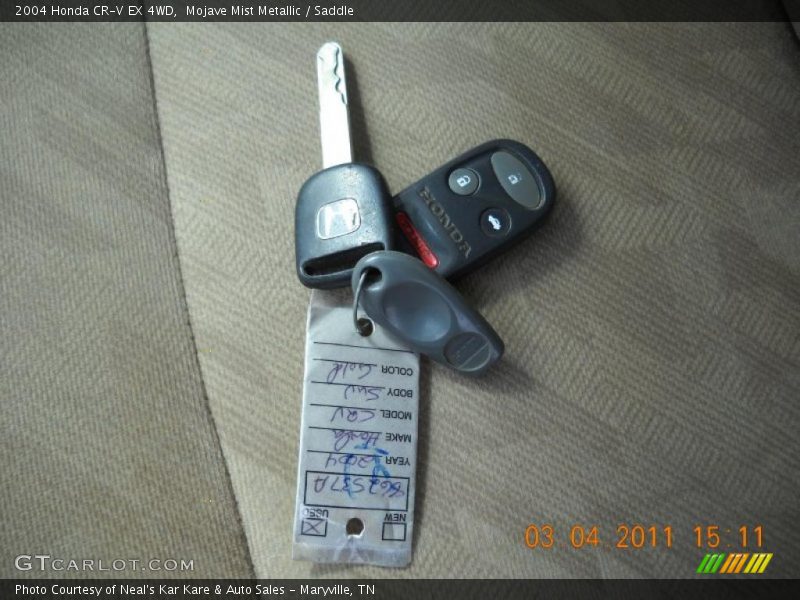 Mojave Mist Metallic / Saddle 2004 Honda CR-V EX 4WD