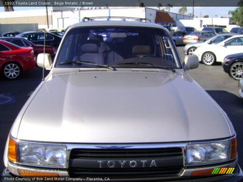 Beige Metallic / Brown 1992 Toyota Land Cruiser