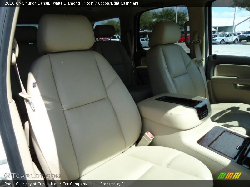 White Diamond Tricoat / Cocoa/Light Cashmere 2010 GMC Yukon Denali