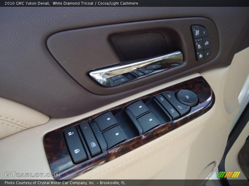White Diamond Tricoat / Cocoa/Light Cashmere 2010 GMC Yukon Denali