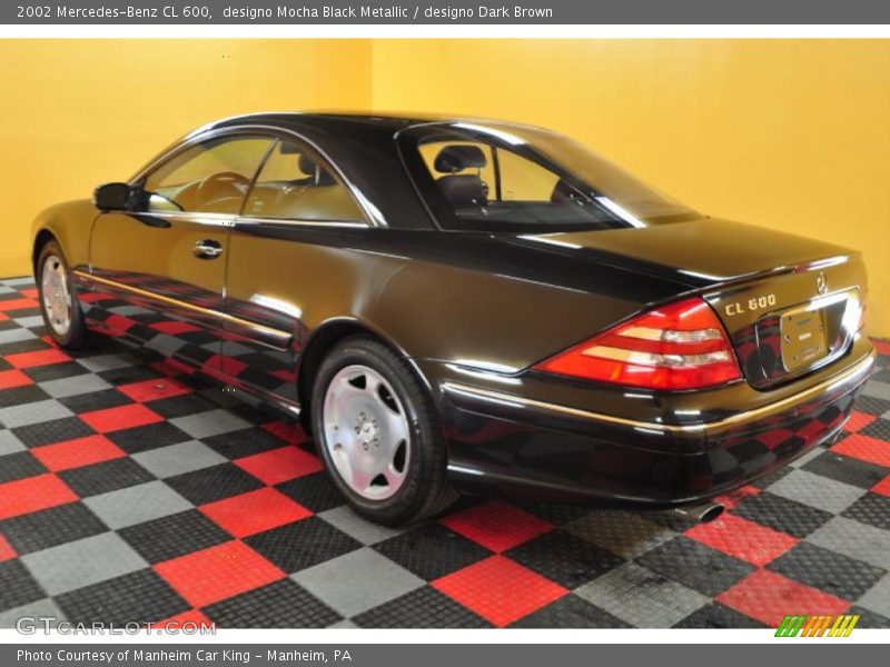 designo Mocha Black Metallic / designo Dark Brown 2002 Mercedes-Benz CL 600