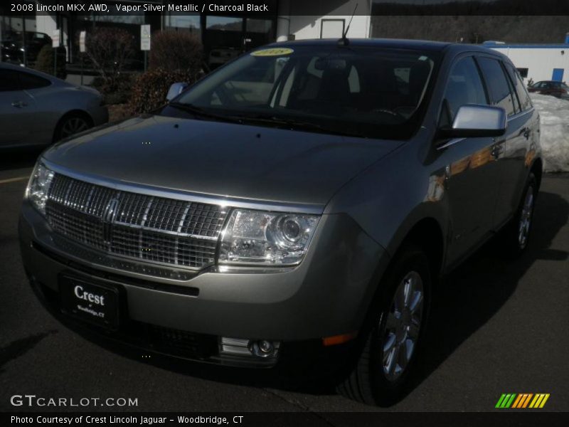 Vapor Silver Metallic / Charcoal Black 2008 Lincoln MKX AWD