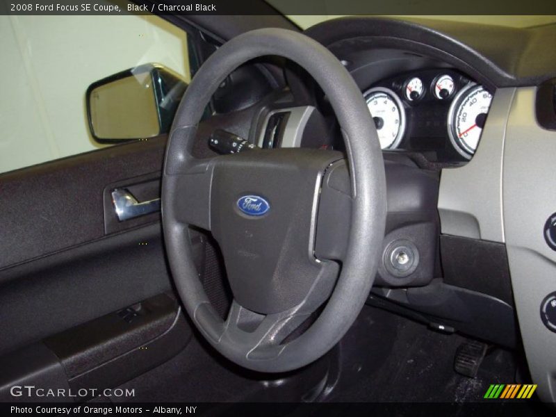 Black / Charcoal Black 2008 Ford Focus SE Coupe