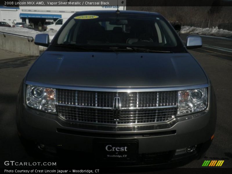 Vapor Silver Metallic / Charcoal Black 2008 Lincoln MKX AWD