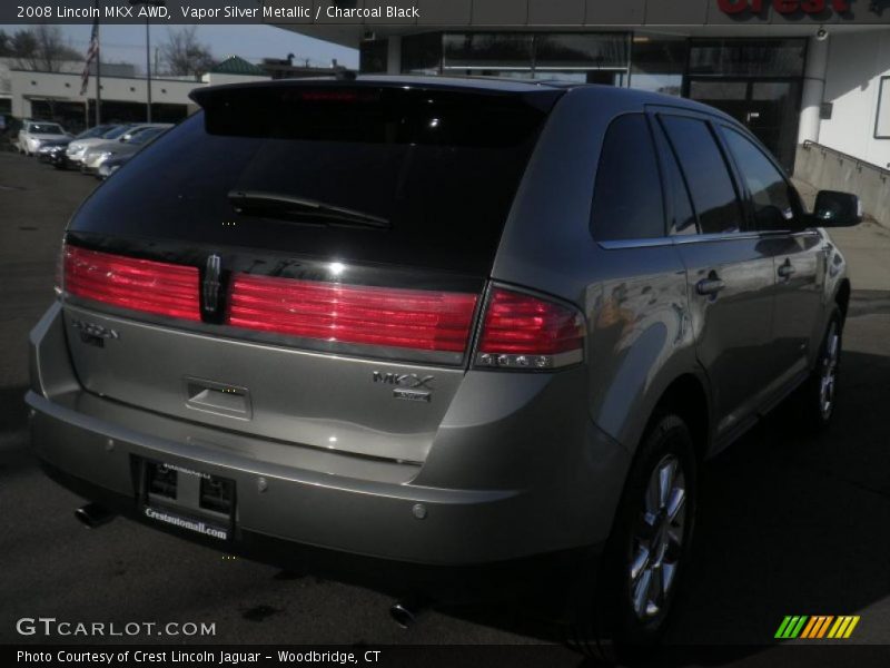 Vapor Silver Metallic / Charcoal Black 2008 Lincoln MKX AWD