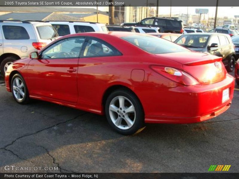 Absolutely Red / Dark Stone 2005 Toyota Solara SE Sport V6 Coupe