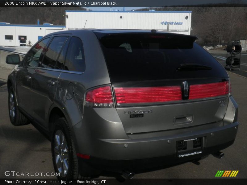 Vapor Silver Metallic / Charcoal Black 2008 Lincoln MKX AWD