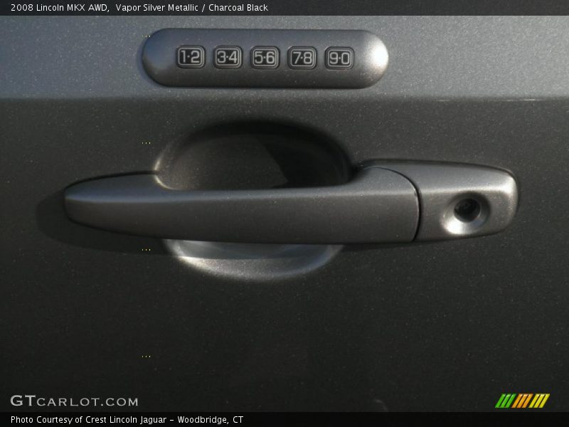 Vapor Silver Metallic / Charcoal Black 2008 Lincoln MKX AWD