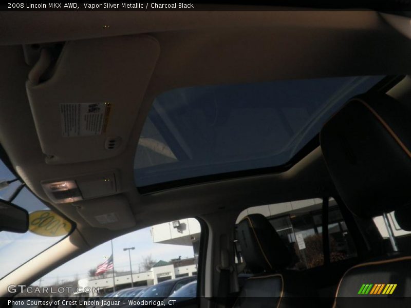 Vapor Silver Metallic / Charcoal Black 2008 Lincoln MKX AWD