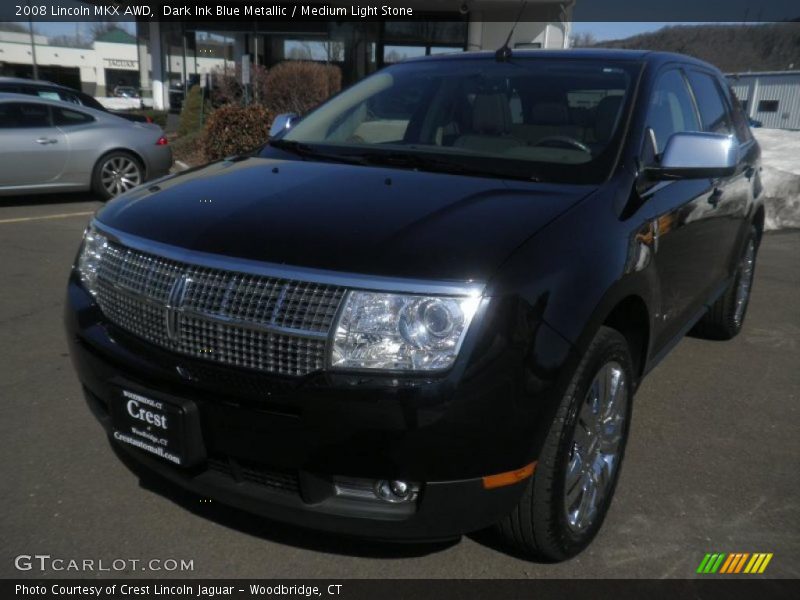 Dark Ink Blue Metallic / Medium Light Stone 2008 Lincoln MKX AWD