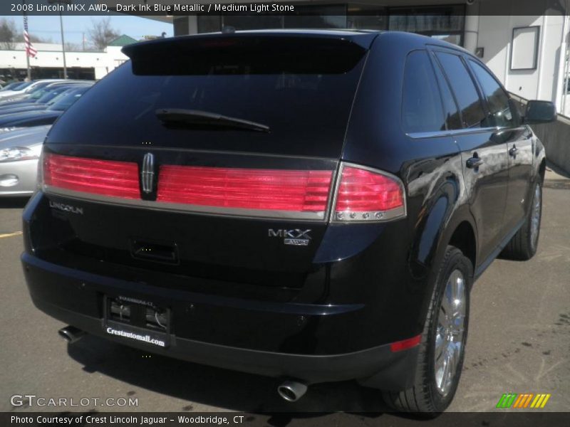 Dark Ink Blue Metallic / Medium Light Stone 2008 Lincoln MKX AWD