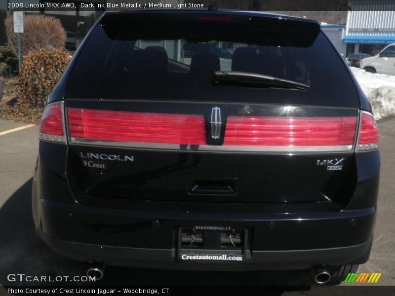 Dark Ink Blue Metallic / Medium Light Stone 2008 Lincoln MKX AWD