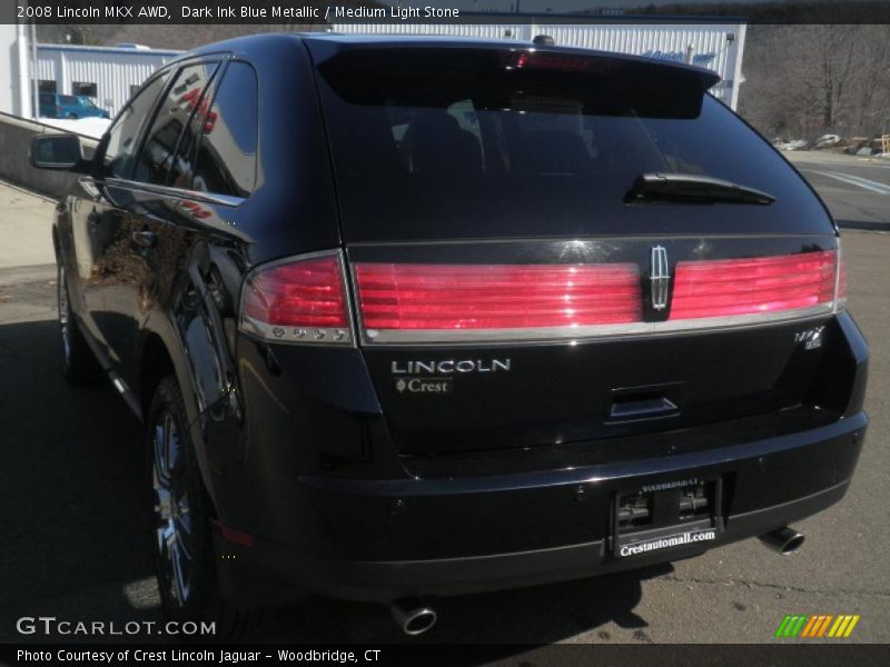 Dark Ink Blue Metallic / Medium Light Stone 2008 Lincoln MKX AWD