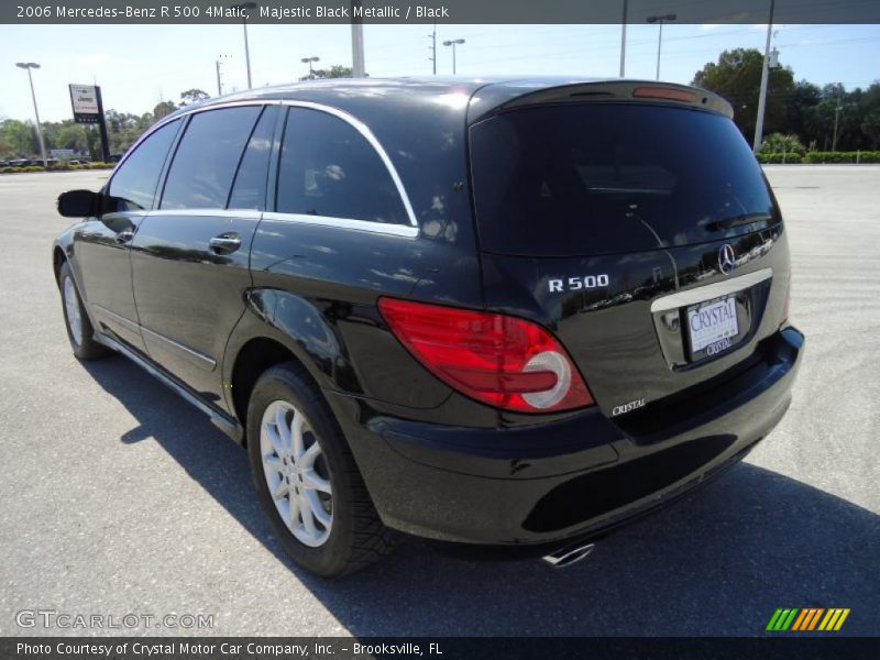 Majestic Black Metallic / Black 2006 Mercedes-Benz R 500 4Matic