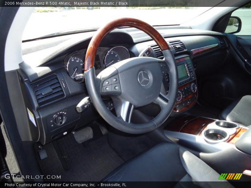 Majestic Black Metallic / Black 2006 Mercedes-Benz R 500 4Matic