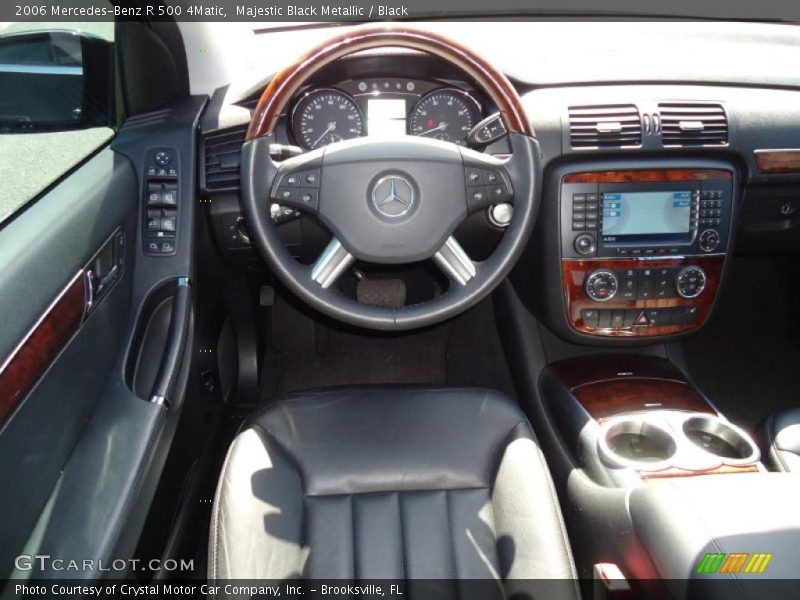 Majestic Black Metallic / Black 2006 Mercedes-Benz R 500 4Matic