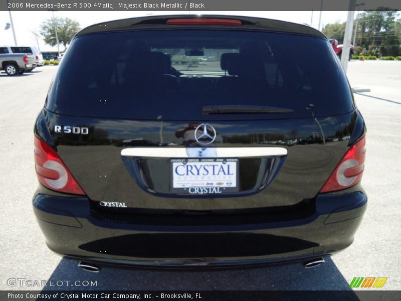 Majestic Black Metallic / Black 2006 Mercedes-Benz R 500 4Matic