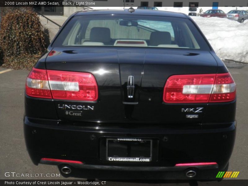 Black / Light Stone 2008 Lincoln MKZ AWD Sedan