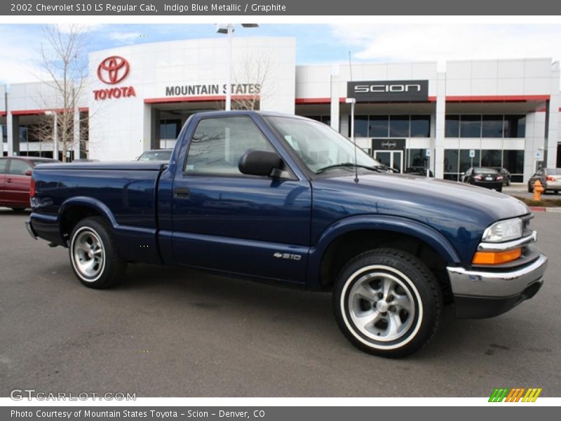Indigo Blue Metallic / Graphite 2002 Chevrolet S10 LS Regular Cab