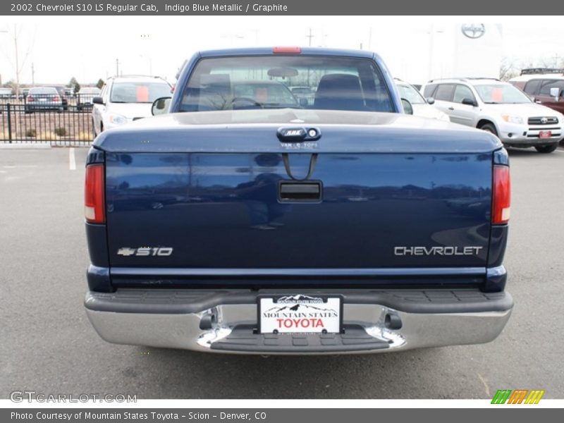 Indigo Blue Metallic / Graphite 2002 Chevrolet S10 LS Regular Cab