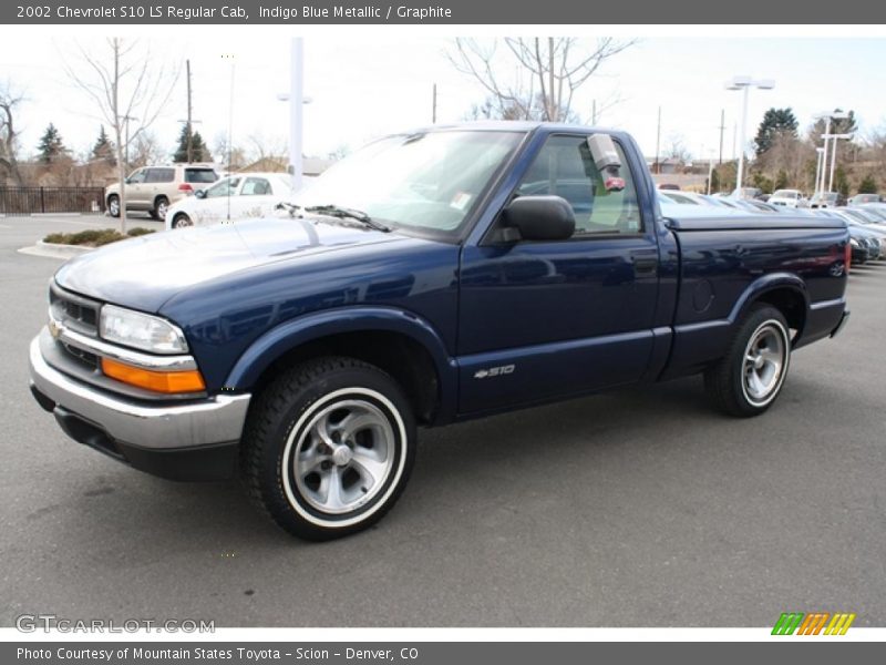 Indigo Blue Metallic / Graphite 2002 Chevrolet S10 LS Regular Cab
