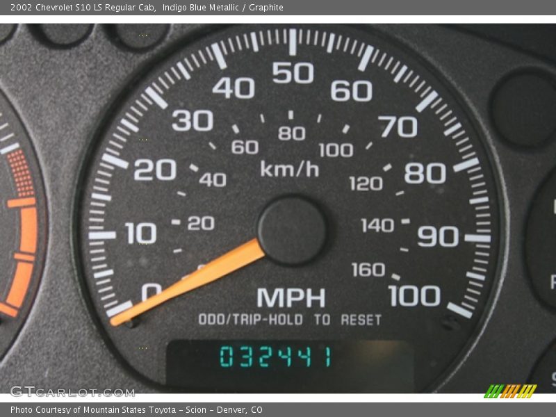 Indigo Blue Metallic / Graphite 2002 Chevrolet S10 LS Regular Cab