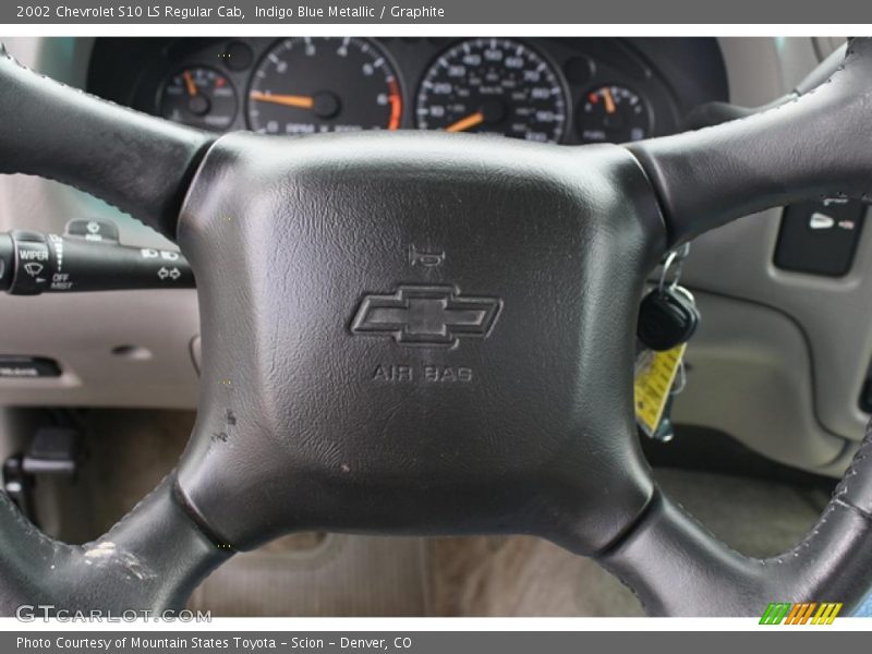 Indigo Blue Metallic / Graphite 2002 Chevrolet S10 LS Regular Cab