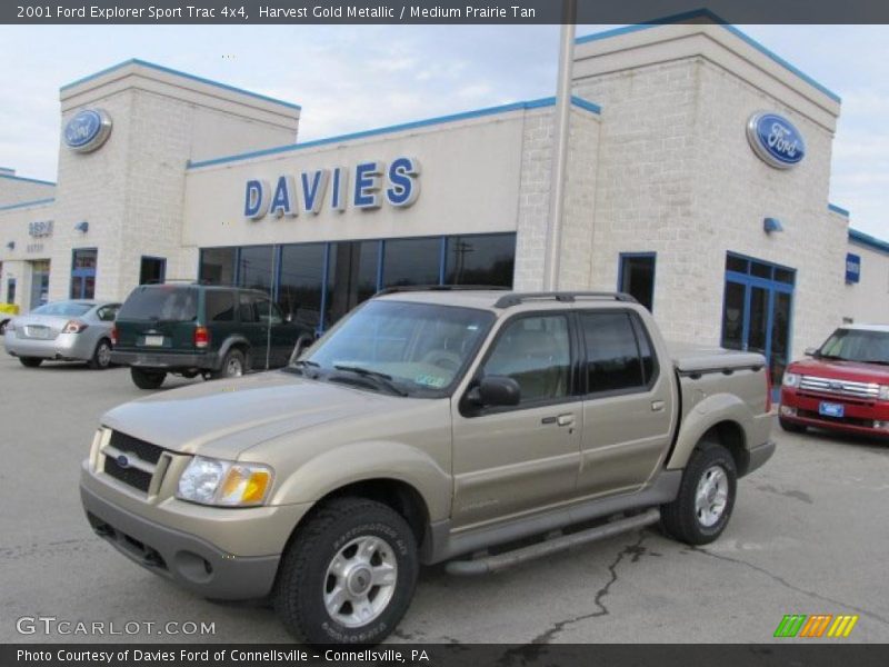 Harvest Gold Metallic / Medium Prairie Tan 2001 Ford Explorer Sport Trac 4x4