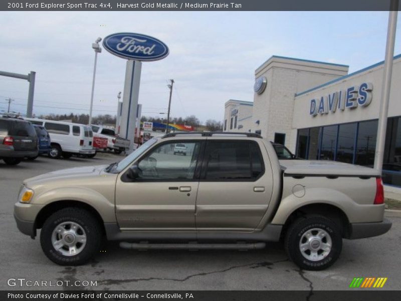 Harvest Gold Metallic / Medium Prairie Tan 2001 Ford Explorer Sport Trac 4x4