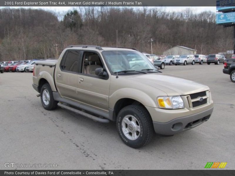 Harvest Gold Metallic / Medium Prairie Tan 2001 Ford Explorer Sport Trac 4x4