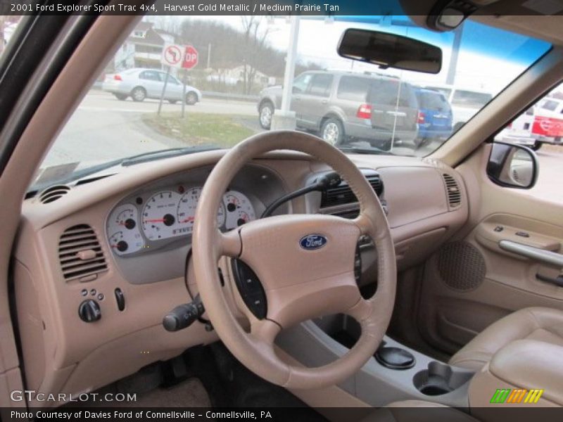 Harvest Gold Metallic / Medium Prairie Tan 2001 Ford Explorer Sport Trac 4x4