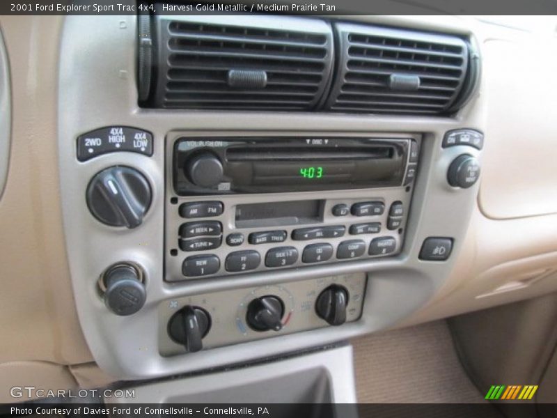 Harvest Gold Metallic / Medium Prairie Tan 2001 Ford Explorer Sport Trac 4x4