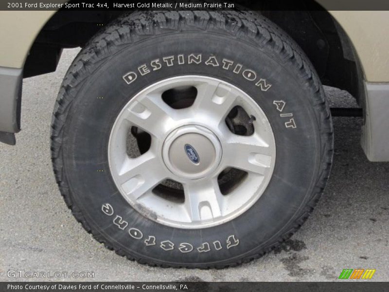Harvest Gold Metallic / Medium Prairie Tan 2001 Ford Explorer Sport Trac 4x4